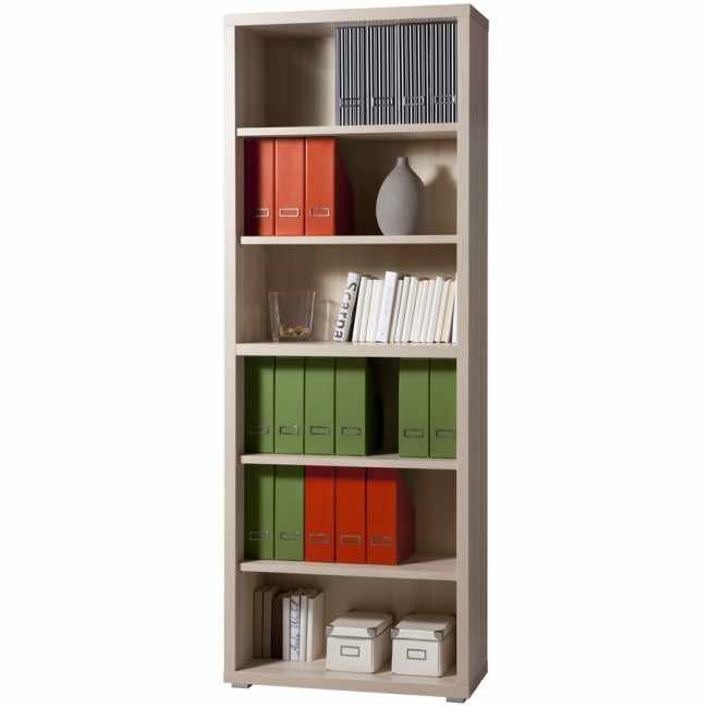 Modular Sectional Bookcase Narrow Bookshelf 6 Tier Shelves Real