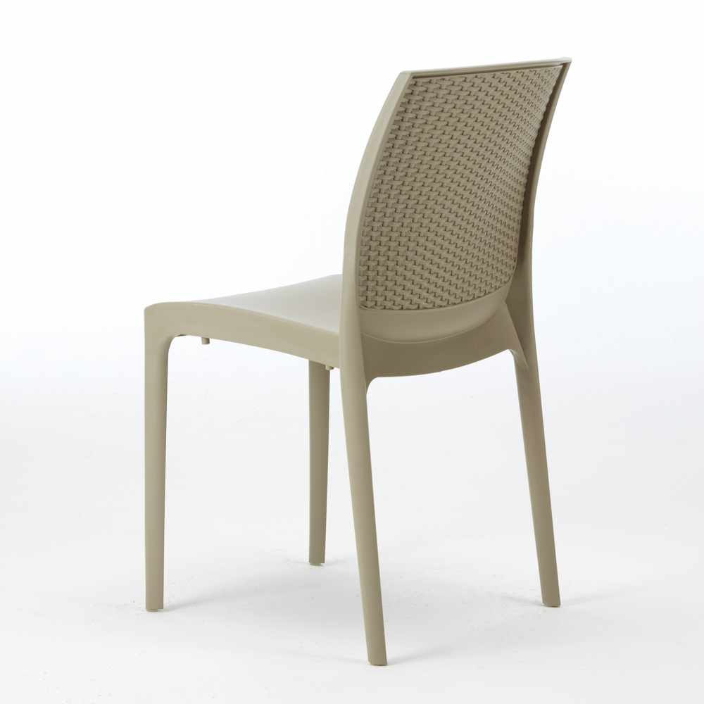 56/ x 46/ x 84/ cm Verde polimerico Antracite GRAND SOLEIL Grandsoleil Boheme Greenpol Sedia impilabile